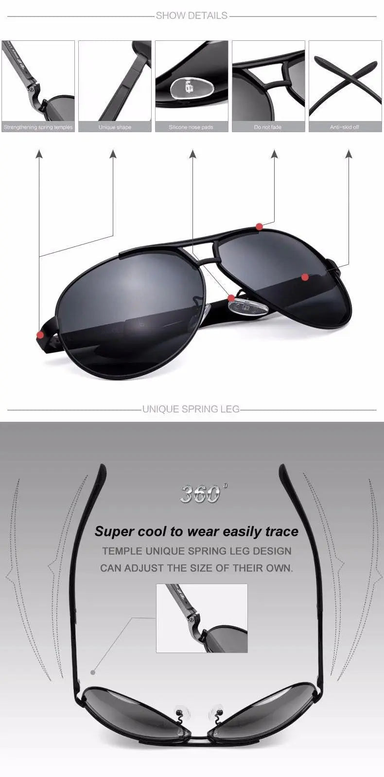 Men's Oval Full Rim Alloy Prescription Glasses 0718 — view 13 | Rx Spectacle