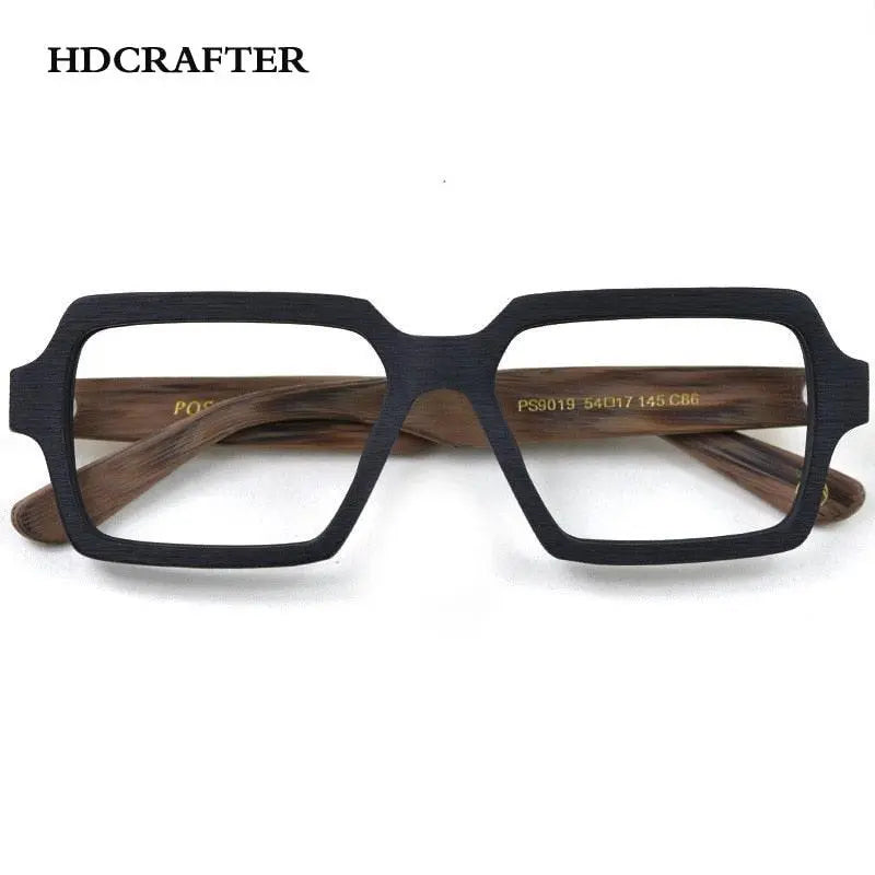 Unisex Square Full Rim Acetate Oversized Prescription Glasses Ps9019 — view 4 | Rx Spectacle
