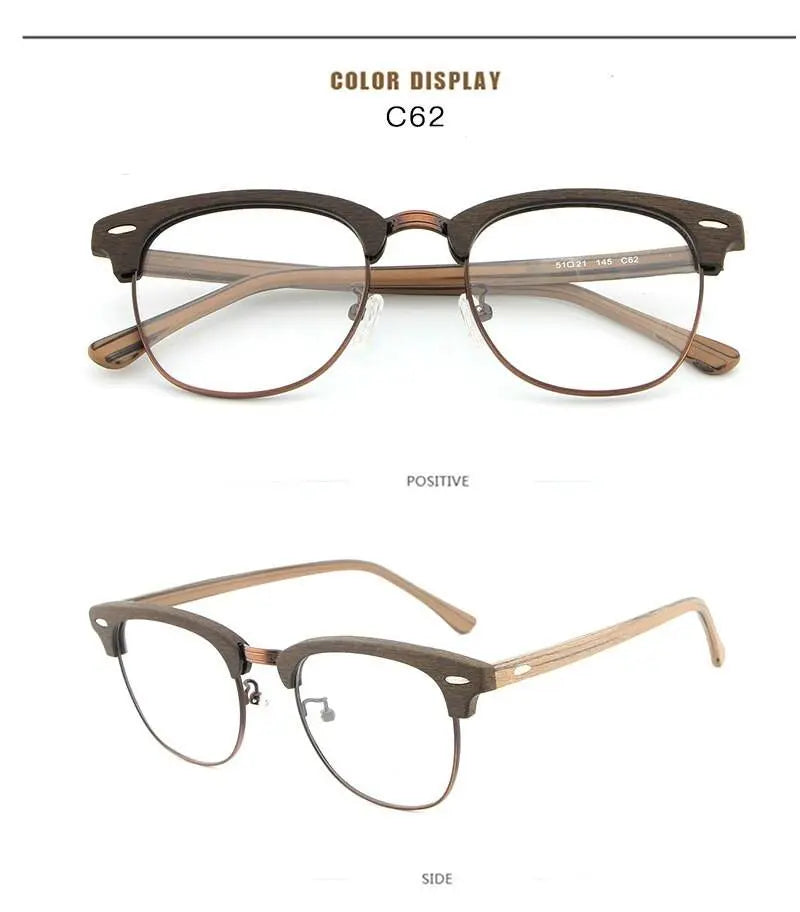 Unisex Oval Full Rim Acetate Prescription Glasses Hb027 — view 14 | Rx Spectacle