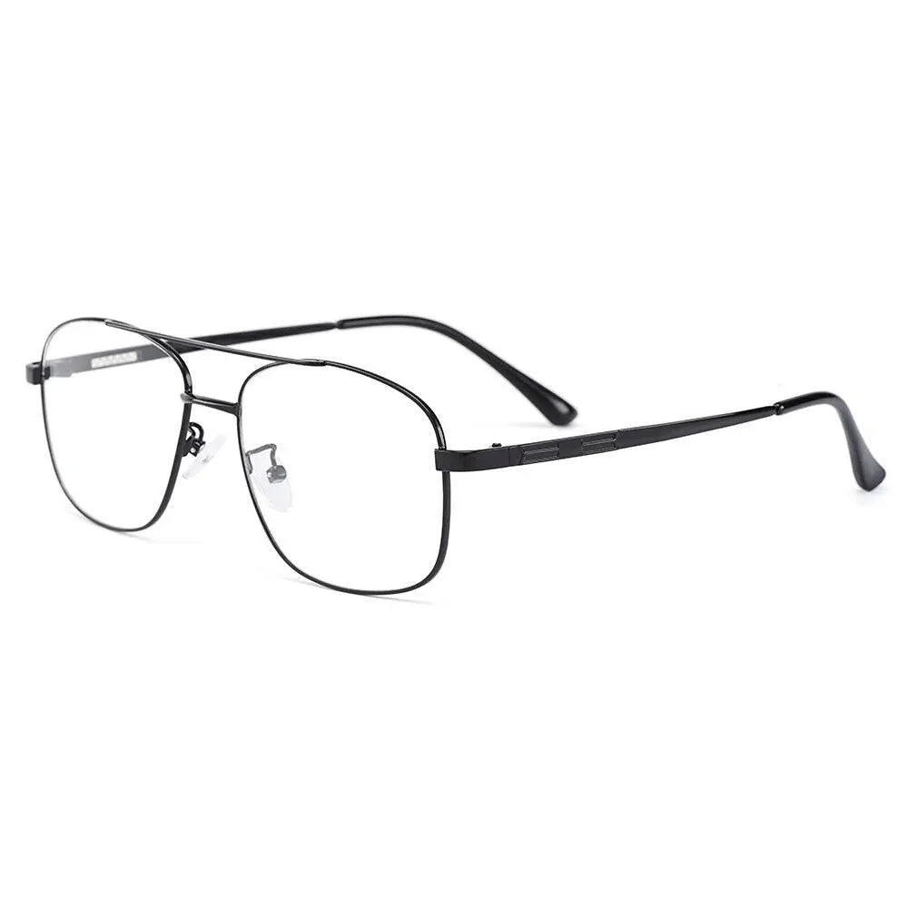 Men's Square Full Rim Titanium Prescription Glasses Y2256 — view 5 | Rx Spectacle