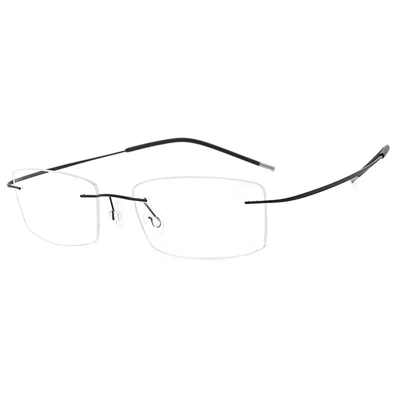 Unisex Rimless Titanium Prescription Glasses — view 6 | Rx Spectacle