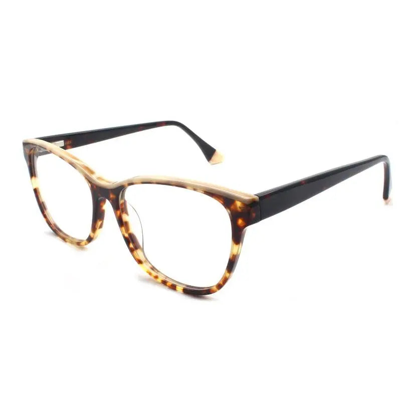 Unisex Square Full Rim Acetate Prescription Glasses 8043 — view 4 | Rx Spectacle