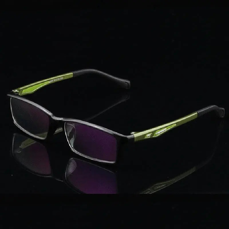 Men's Rectangular Full Rim TR90 Sports Glasses 5025 — view 6 | Rx Spectacle