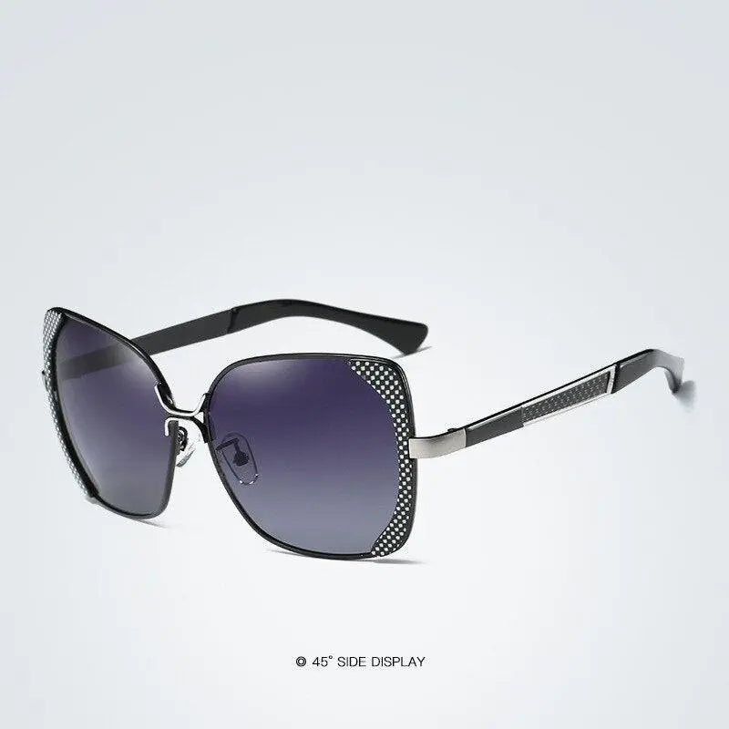 Women's Square Full Rim Alloy Prescription Glasses 6053 — view 10 | Rx Spectacle