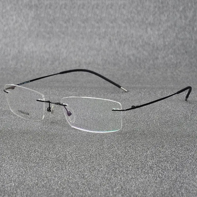Rimless Titanium Prescription Glasses — view 4 | Rx Spectacle