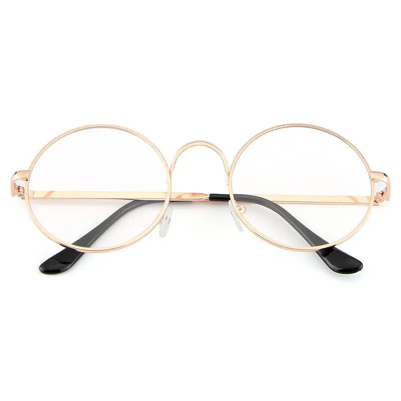 Women's Round Full Rim Alloy Prescription Glasses Lx3048 — view 22 | Rx Spectacle