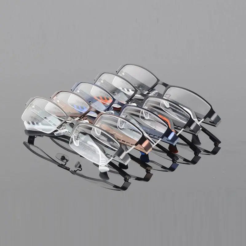 Women's Semi-Rimless Alloy Prescription Glasses 2387 — view 7 | Rx Spectacle