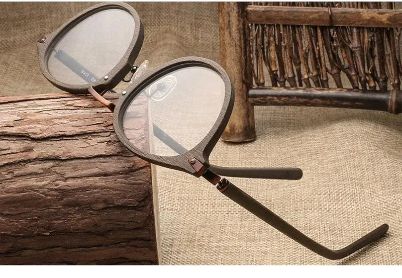 Unisex Round Full Rim Alloy Prescription Glasses Bc06 — view 15 | Rx Spectacle