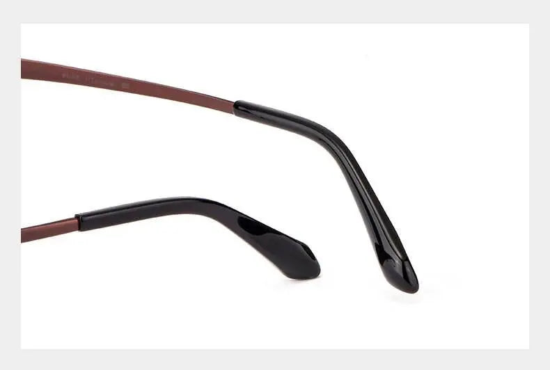 Men's Semi-Rimless Titanium Reading Glasses 1688 — view 18 | Rx Spectacle