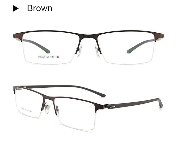 Men's Full Rim Alloy Prescription Glasses P9960 — view 22 | Rx Spectacle