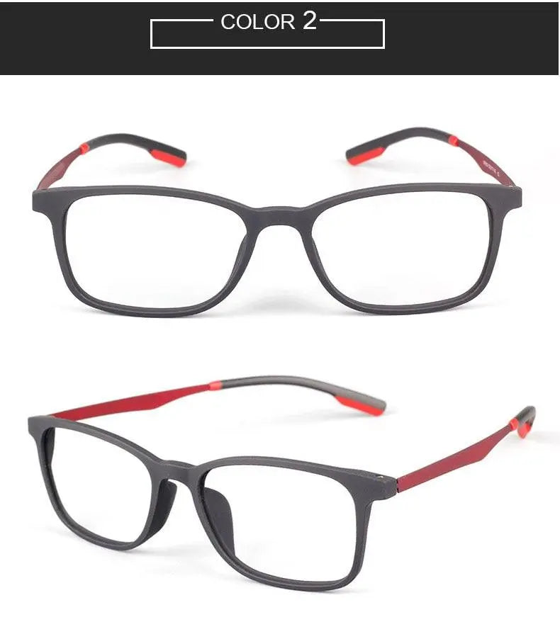 Square Full Rim Titanium Prescription Glasses 7011 — view 18 | Rx Spectacle
