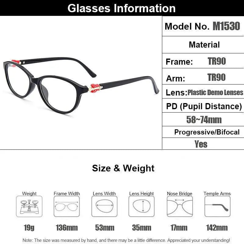 Women's Full Rim TR90 Prescription Glasses M1530 — view 4 | Rx Spectacle