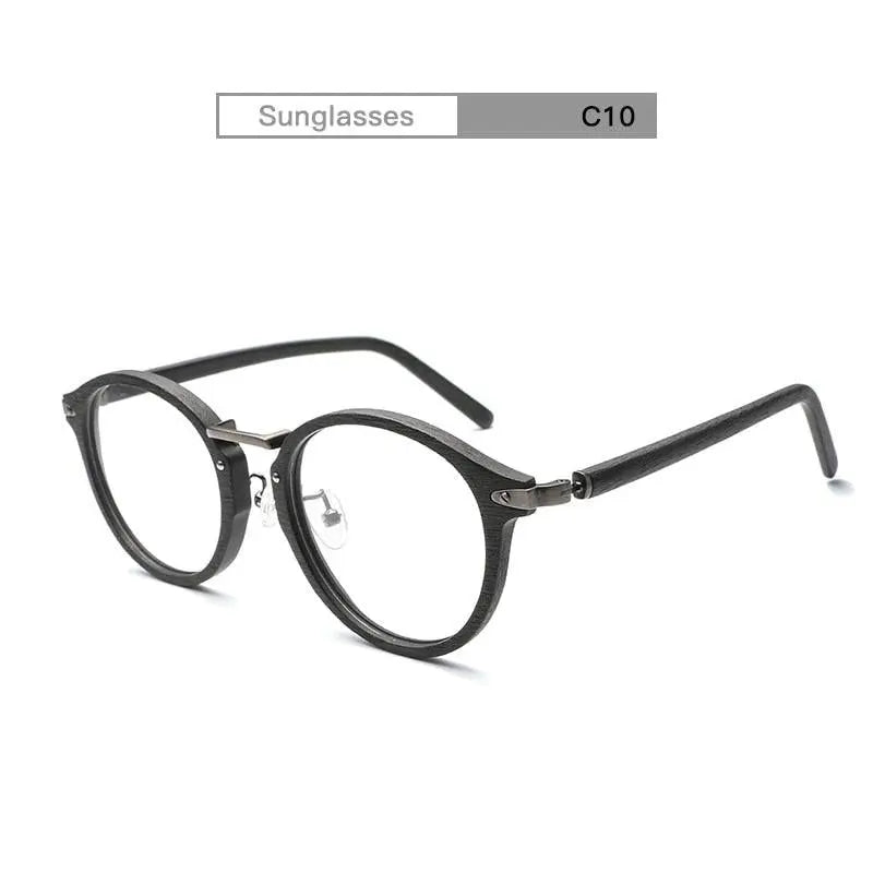 Unisex Round Full Rim Alloy Prescription Glasses Bc06 — view 11 | Rx Spectacle