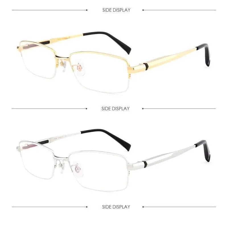 Men's Full Rim Titanium Reading Glasses 81133 — view 24 | Rx Spectacle