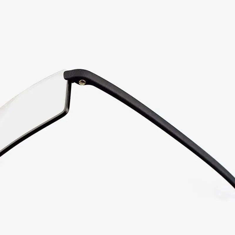Unisex Rectangular Semi-Rimless Alloy Reading Glasses R131 — view 6 | Rx Spectacle