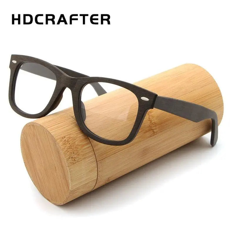Unisex Square Full Rim Wood Prescription Glasses Lhb031 — view 7 | Rx Spectacle