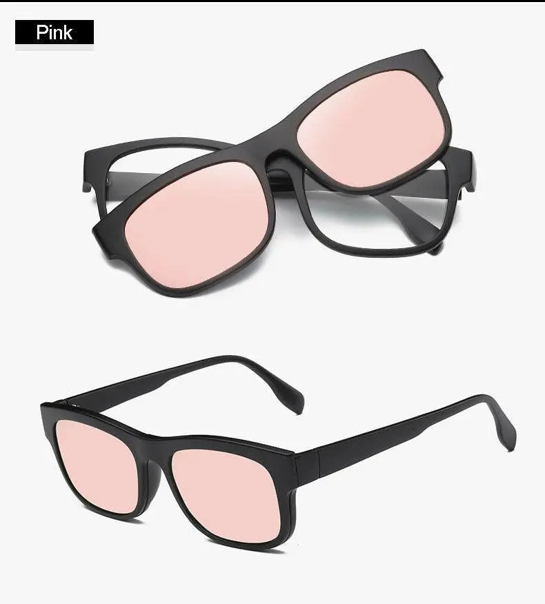 Unisex Square Full Rim Clip-On Prescription Glasses 2203 — view 15 | Rx Spectacle