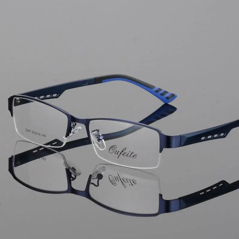 Women's Semi-Rimless Alloy Prescription Glasses 2387 — view 3 | Rx Spectacle