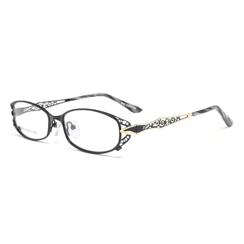 Unisex Rectangular Full Rim Alloy Reading Glasses 8982 — view 2 | Rx Spectacle