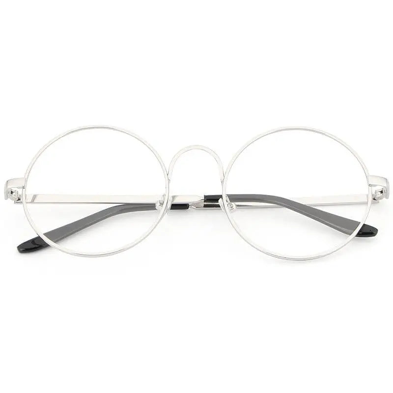 Women's Round Full Rim Alloy Prescription Glasses Lx3048 — view 18 | Rx Spectacle