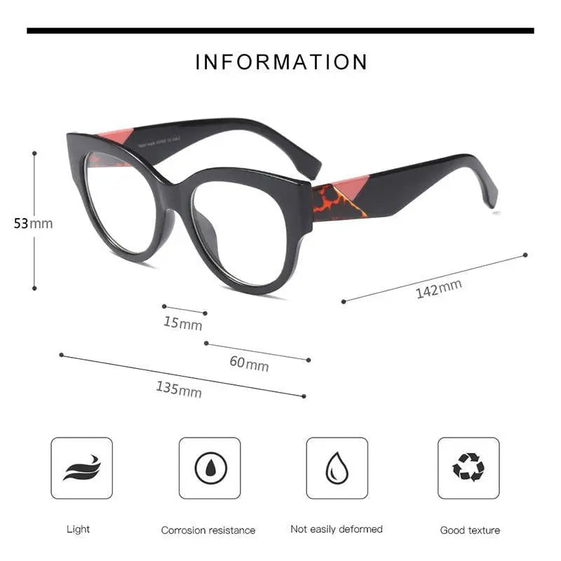 Women's Cat Eye Full Rim Acetate Prescription Glasses 92161 — view 8 | Rx Spectacle