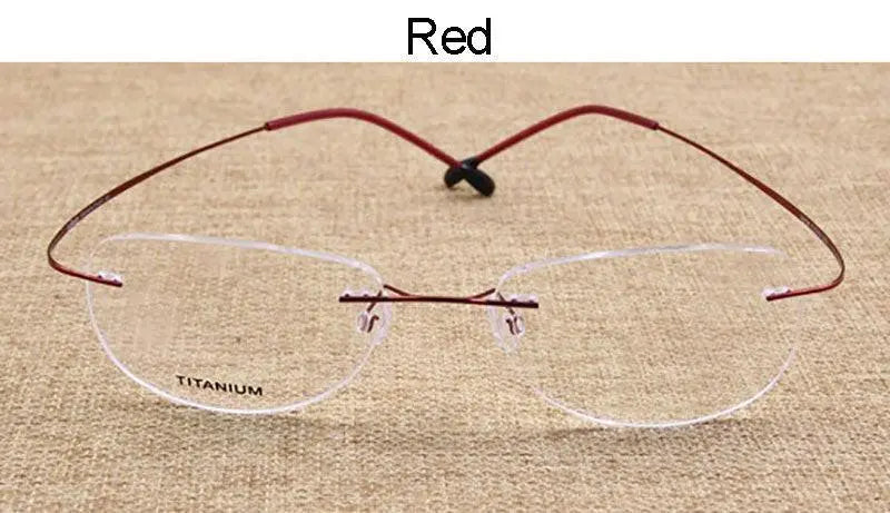 Unisex Rimless Titanium Prescription Glasses — view 9 | Rx Spectacle