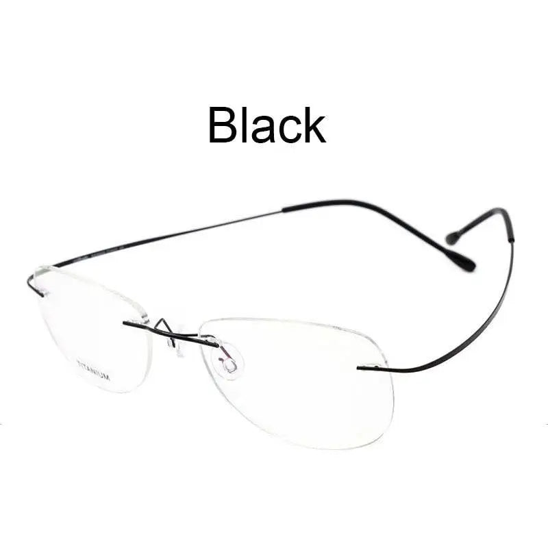 Unisex Rimless Titanium Prescription Glasses — view 8 | Rx Spectacle