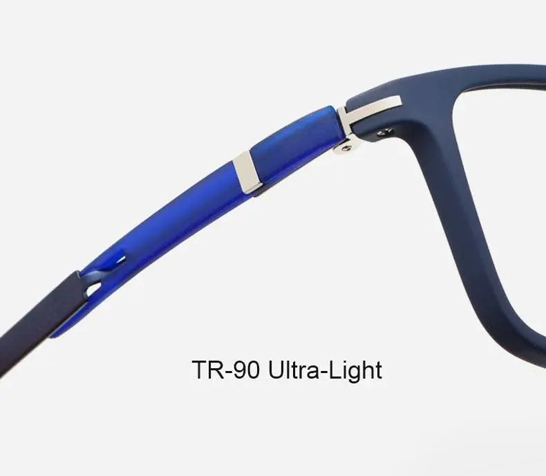 Unisex Square Full Rim TR90 Prescription Glasses D006 — view 14 | Rx Spectacle