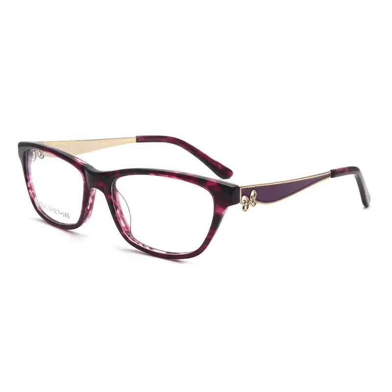 Women's Square Full Rim Acetate Prescription Glasses 91214 — view 5 | Rx Spectacle