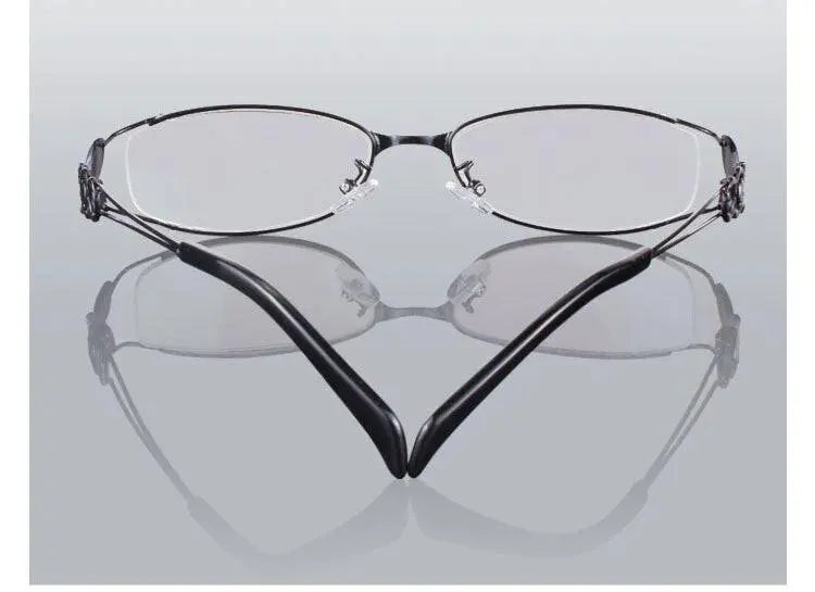 Women's Butterfly Full Rim Alloy Prescription Glasses 6150 — view 16 | Rx Spectacle
