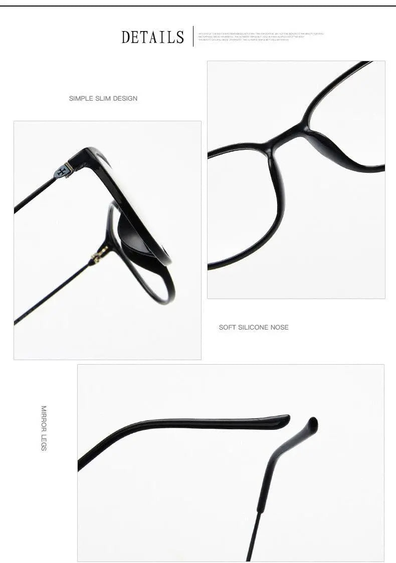 Unisex Square Full Rim TR90 Prescription Glasses J872 — view 24 | Rx Spectacle