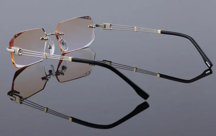 Rimless Titanium Prescription Glasses 58128 — view 14 | Rx Spectacle