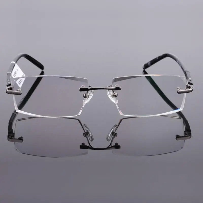 Rimless Titanium Prescription Glasses 58003 — view 3 | Rx Spectacle