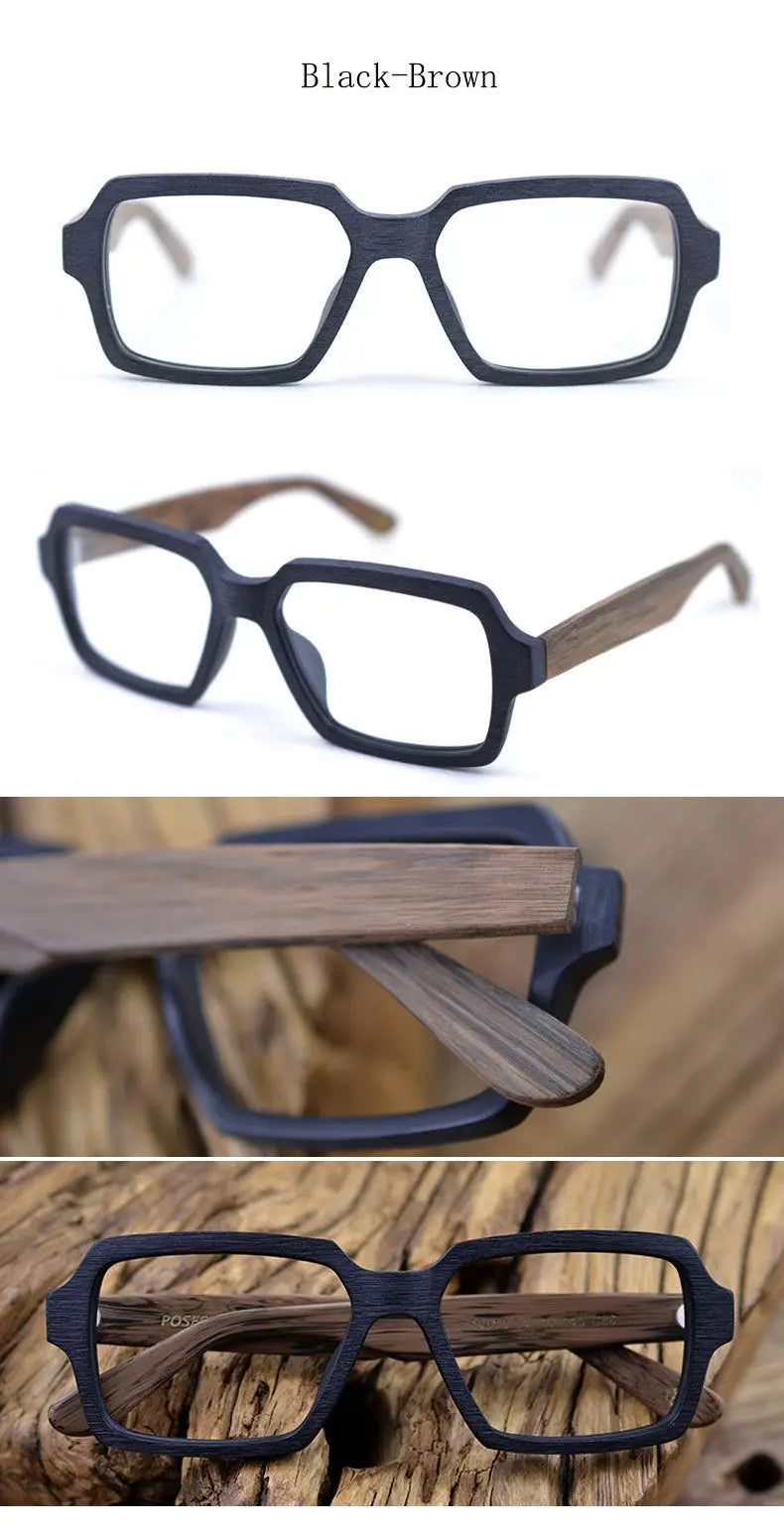 Unisex Square Full Rim Acetate Oversized Prescription Glasses Ps9019 — view 14 | Rx Spectacle