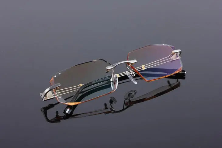 Rimless Titanium Prescription Glasses 58128 — view 8 | Rx Spectacle