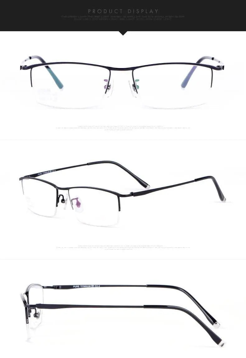Full Rim Titanium Prescription Glasses J85148 — view 12 | Rx Spectacle