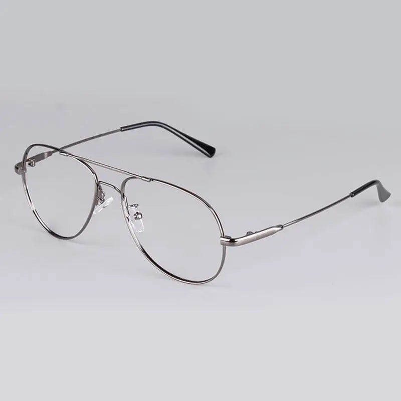 Unisex Oval Full Rim Titanium Double Bridge Prescription Glasses 3028 — view 4 | Rx Spectacle