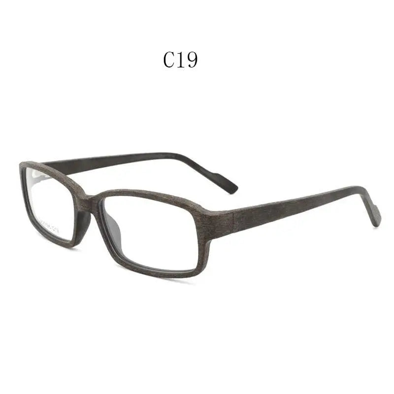 Unisex Rectangular Full Rim Wood Prescription Glasses Ta25596 — view 5 | Rx Spectacle