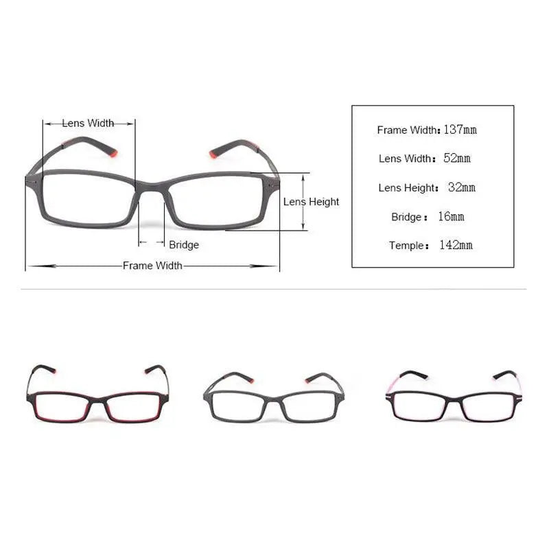 Square Full Rim Titanium Prescription Glasses 7011 — view 3 | Rx Spectacle