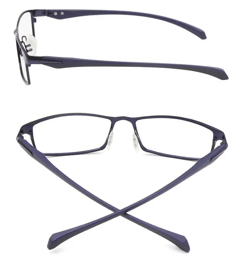 Men's Full Rim Alloy Prescription Glasses — view 16 | Rx Spectacle