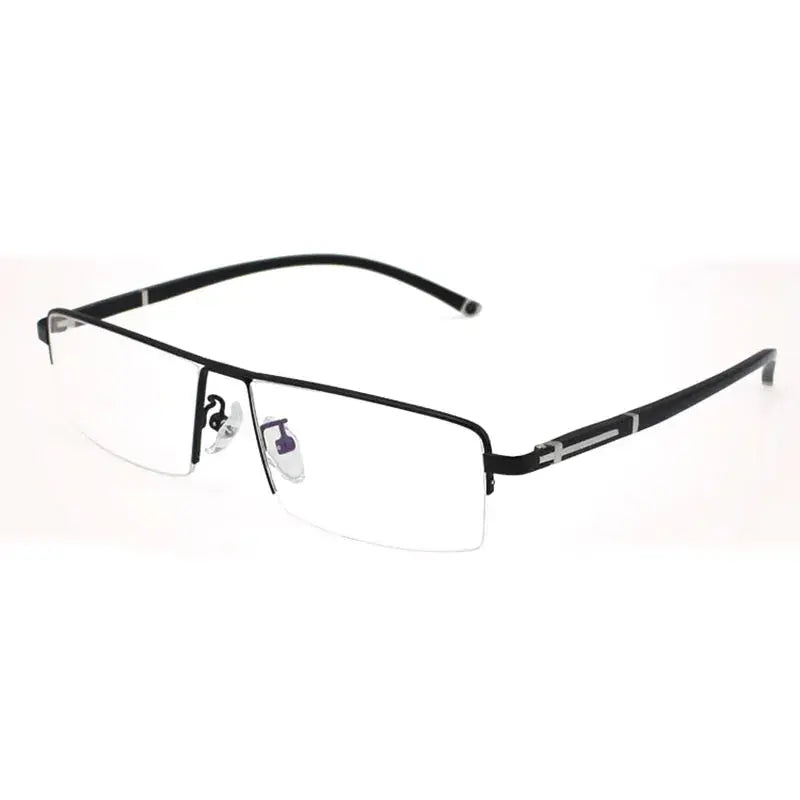 Women's Square Semi-Rimless Alloy Prescription Glasses 56200 — view 3 | Rx Spectacle