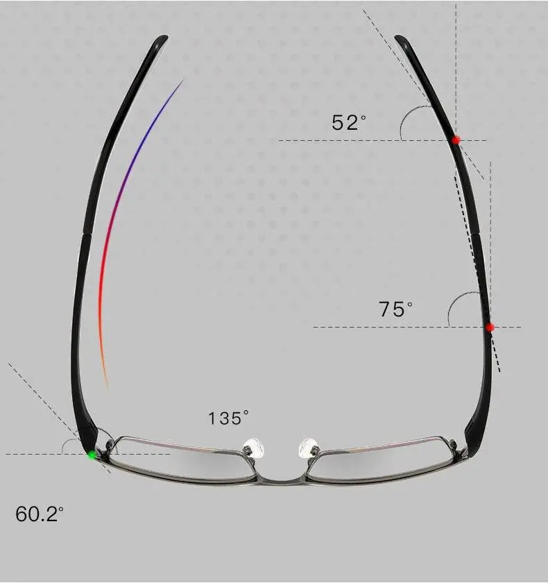 Men's Full Rim Alloy Prescription Glasses 1711 — view 16 | Rx Spectacle