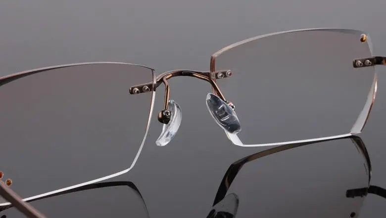 Men's Rimless Titanium Prescription Glasses 611 — view 16 | Rx Spectacle