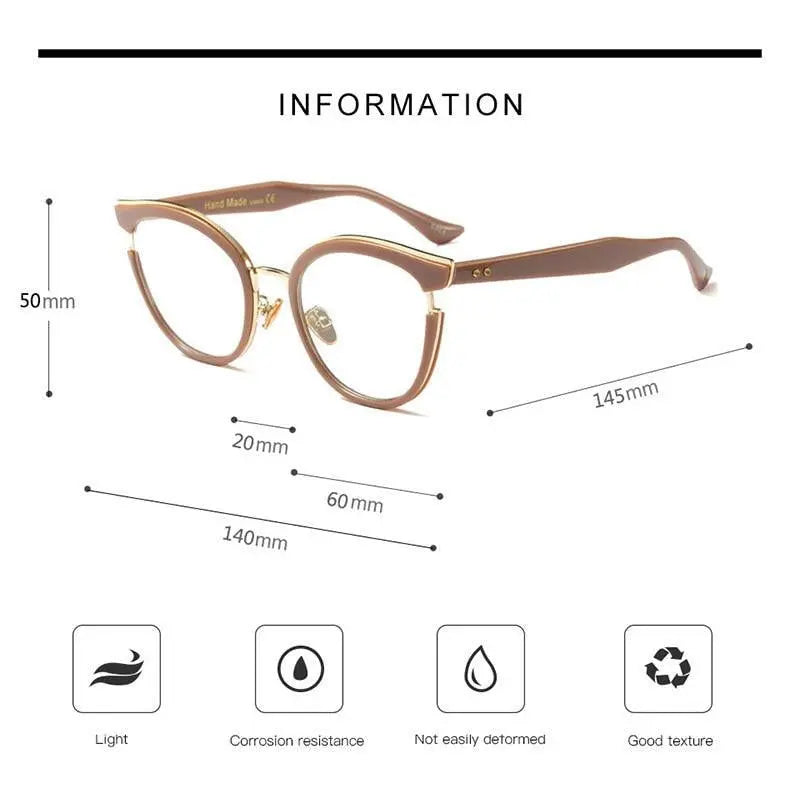 Women's Cat Eye Full Rim Acetate Prescription Glasses 97551 — view 3 | Rx Spectacle