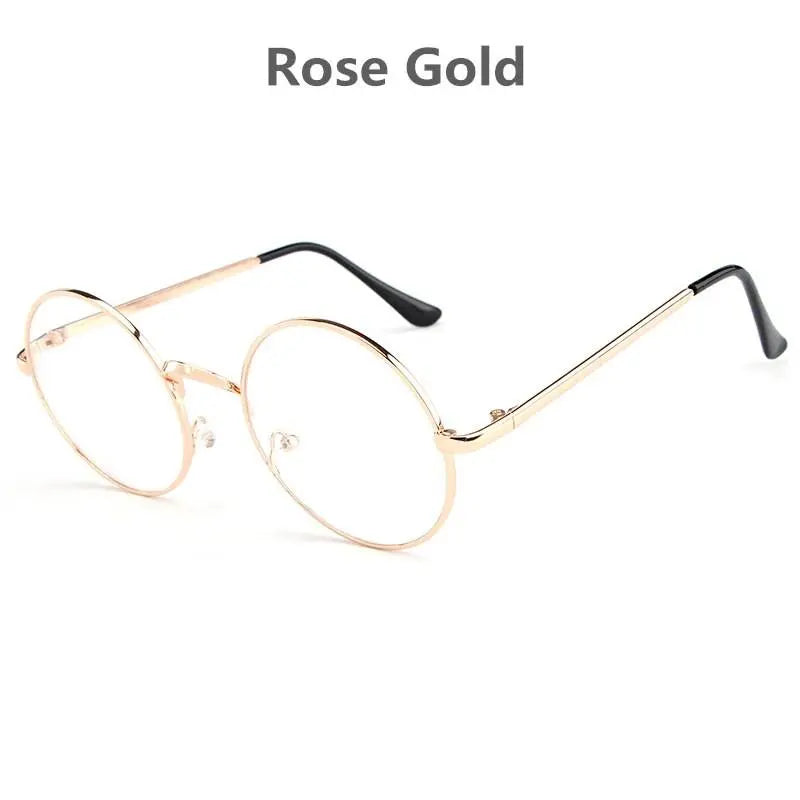 Women's Round Full Rim Alloy Prescription Glasses Lx3048 — view 5 | Rx Spectacle