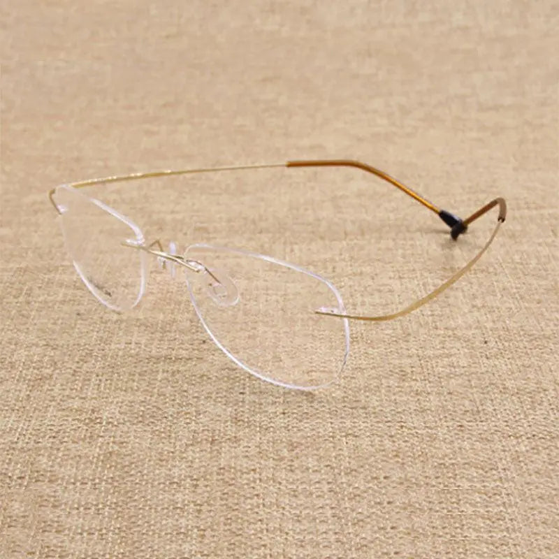 Unisex Rimless Titanium Prescription Glasses — view 13 | Rx Spectacle