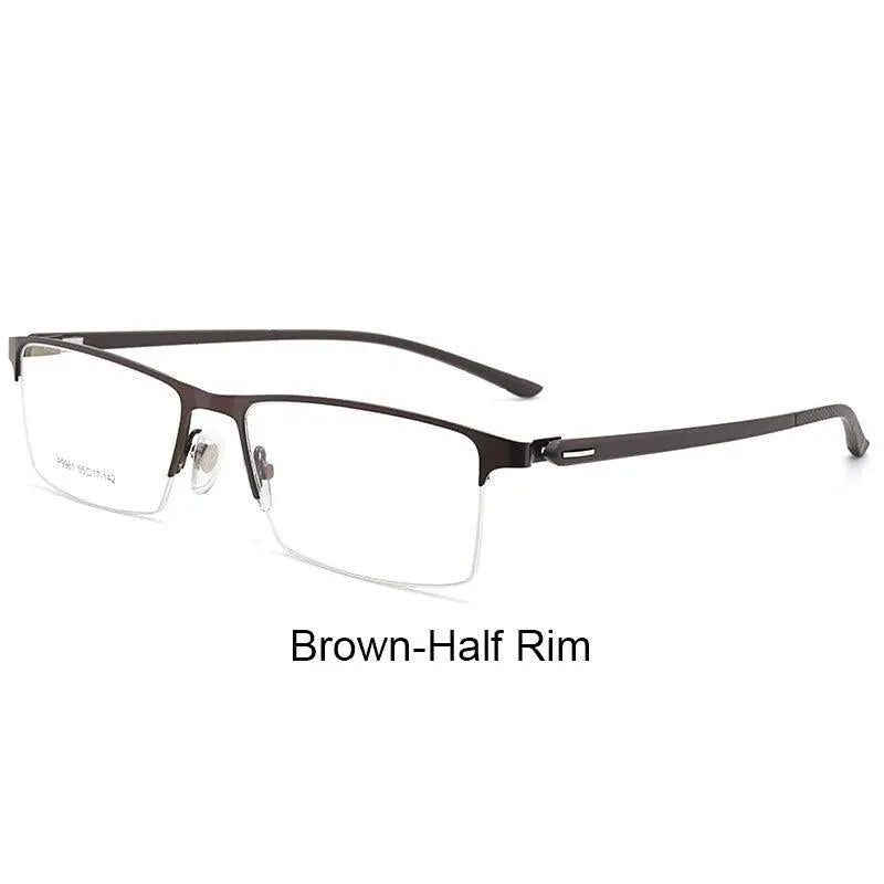 Men's Full Rim Alloy Prescription Glasses P9960 — view 8 | Rx Spectacle