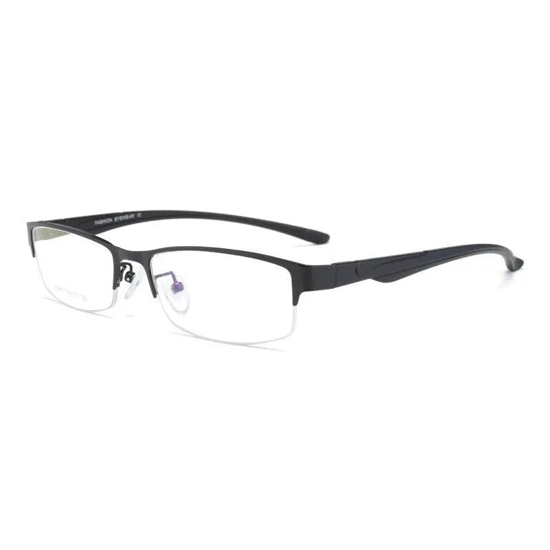 Unisex Semi-Rimless Stainless Steel Reading Glasses Xs671 — view 4 | Rx Spectacle