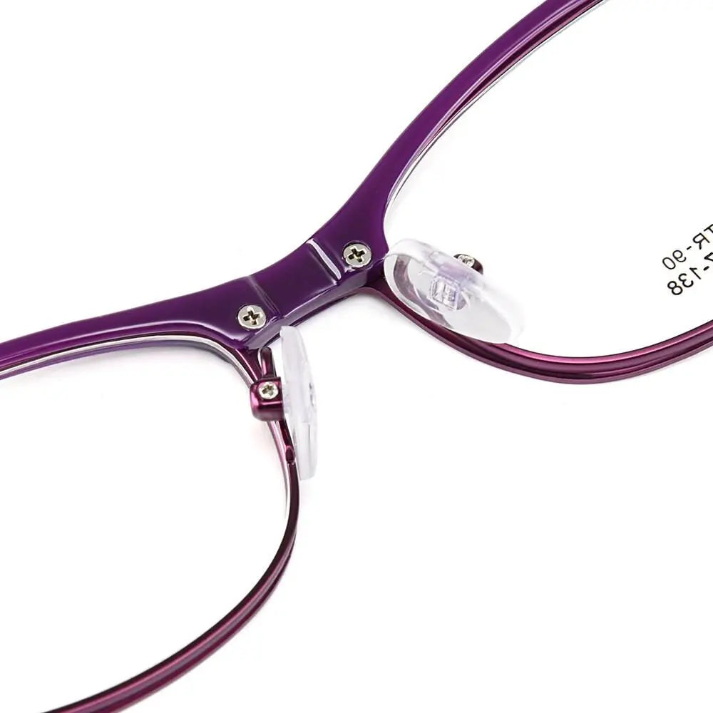 Women's Oval Full Rim TR90 Prescription Glasses M064 — view 8 | Rx Spectacle