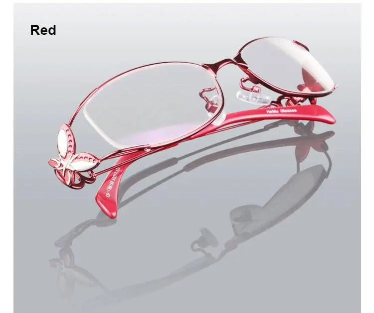 Women's Butterfly Full Rim Alloy Prescription Glasses 6150 — view 17 | Rx Spectacle